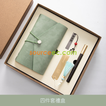 禮品訂造筆記本套裝 (筆記本+筆+書籤 + USB手指)紀念品