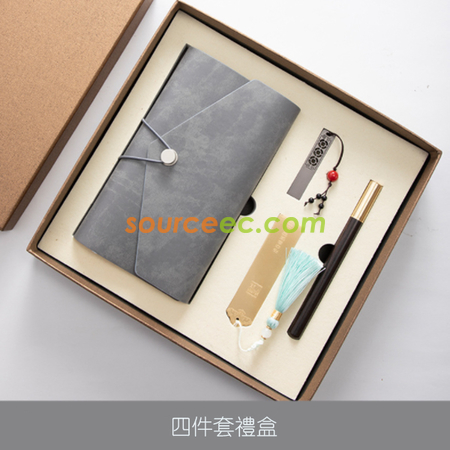 禮品訂造筆記本套裝 (筆記本+筆+書籤 + USB手指)紀念品