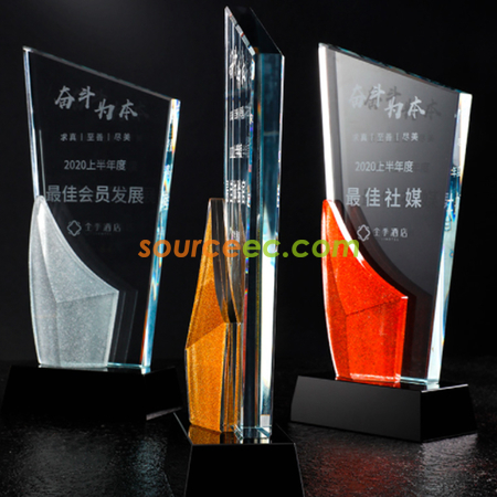 禮品訂造水晶獎座紀念品