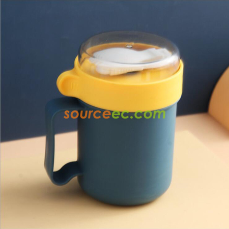 禮品訂造便攜式帶蓋勺湯杯紀念品