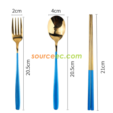禮品訂造環保袋不銹鋼餐具套裝 紀念品