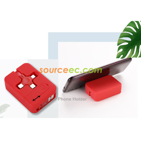 禮品訂造三合一伸縮充電線紀念品