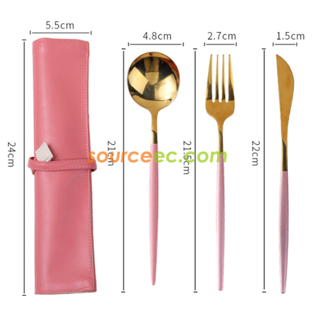 禮品訂造不銹鋼餐具套裝紀念品