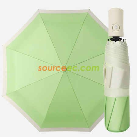 禮品訂造韓系雙色晴雨傘自動折疊防曬遮陽傘紀念品