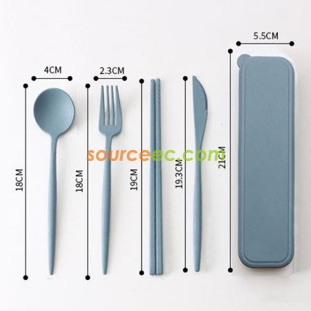 禮品訂造麥稈餐具套裝紀念品