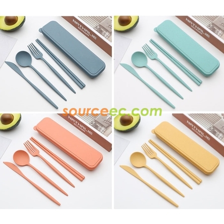 禮品訂造麥稈餐具套裝紀念品
