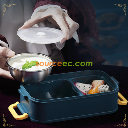 禮品訂造雙層手提飯盒連湯碗套裝紀念品