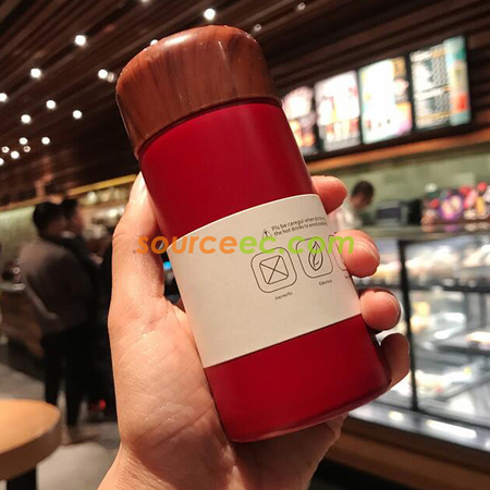 禮品訂造木紋304不鏽鋼保溫杯紀念品
