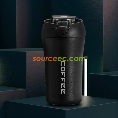 禮品訂造雙飲口保溫咖啡杯紀念品