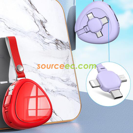 禮品訂造三合一伸縮數據線紀念品