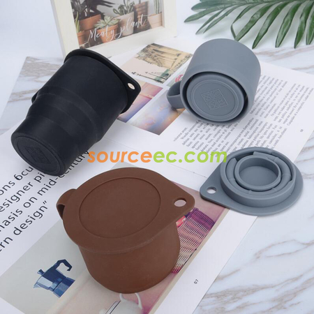 禮品訂造300ML防摔折疊矽膠杯紀念品