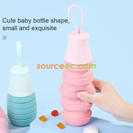 禮品訂造500ML折疊便攜水壺紀念品