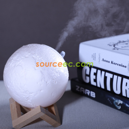 禮品訂造3D月球夜燈加濕器紀念品