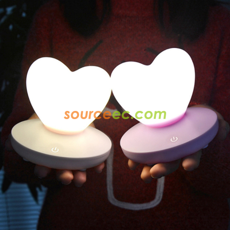 禮品訂造USB充電矽膠LED護眼小夜燈紀念品