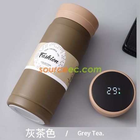 禮品訂造200ML 智慧真空保溫杯便攜小容量口袋杯情侶可愛杯子時尚禮品杯紀念品