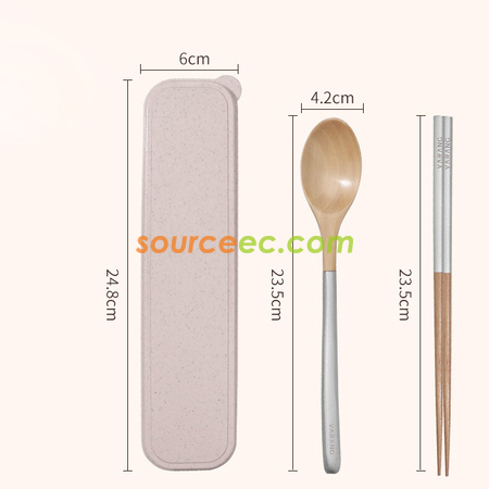 禮品訂造木質可擕式餐具紀念品
