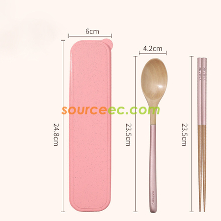 禮品訂造木質可擕式餐具紀念品