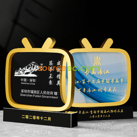 禮品訂造金屬水晶獎座紀念品