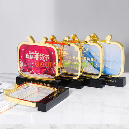 禮品訂造金屬水晶獎座紀念品