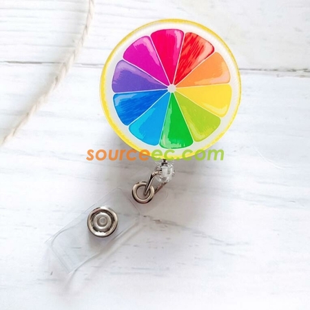 禮品訂造彩印亞克力伸縮扣紀念品