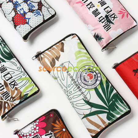 禮品訂造折疊拉鏈購物袋紀念品