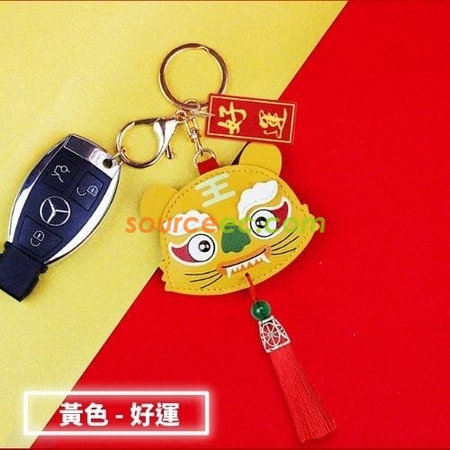 禮品訂造虎年新品中國風福虎生威招財虎創意鑰匙扣汽車掛飾包掛新年禮品紀念品