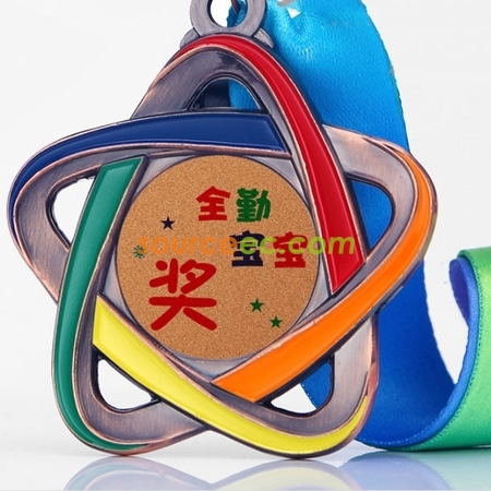 禮品訂造點漆彩色獎牌紀念品