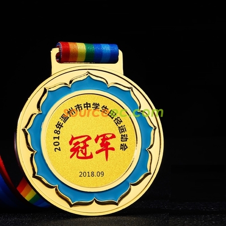 禮品訂造點漆彩色獎牌紀念品