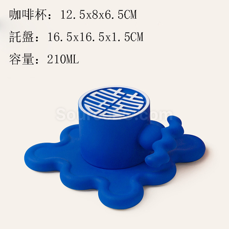 禮品訂造喜字咖啡杯套裝紀念品