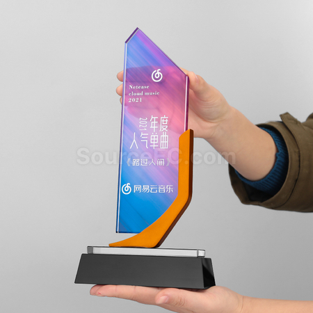禮品訂造金屬水晶獎座紀念品