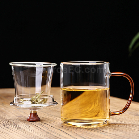 禮品訂造耐熱玻璃泡茶杯紀念品