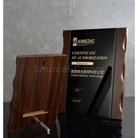 禮品訂造木製水晶獎牌紀念品