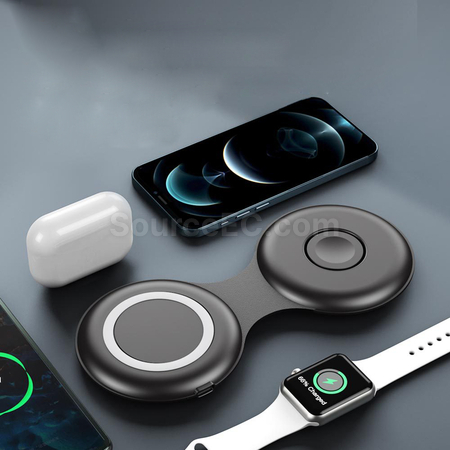 禮品訂造折疊三合一磁吸無線充紀念品