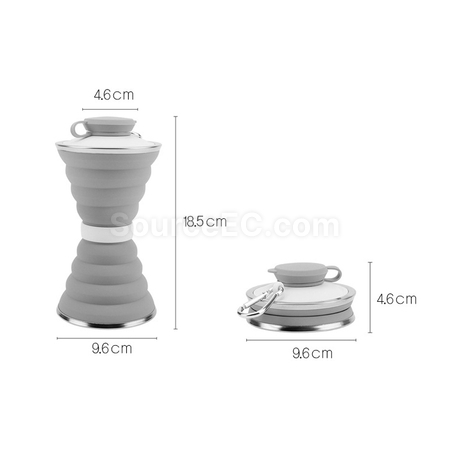 禮品訂造矽膠折疊水杯紀念品
