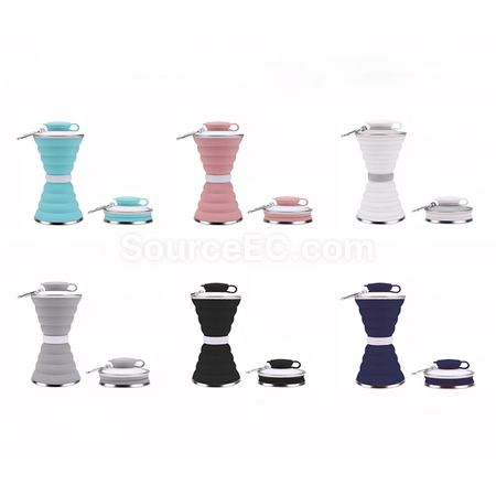 禮品訂造矽膠折疊水杯紀念品