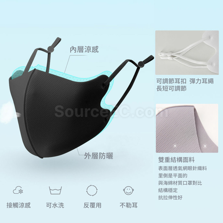 禮品訂造可調節透氣冰絲口罩紀念品