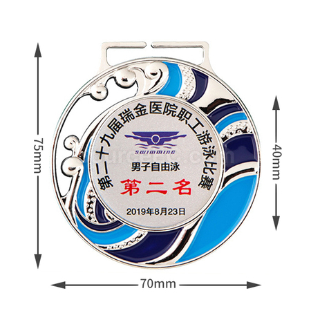 禮品訂造浪花獎牌紀念品