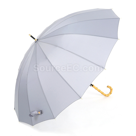 禮品訂造竹節16骨直桿雨傘紀念品