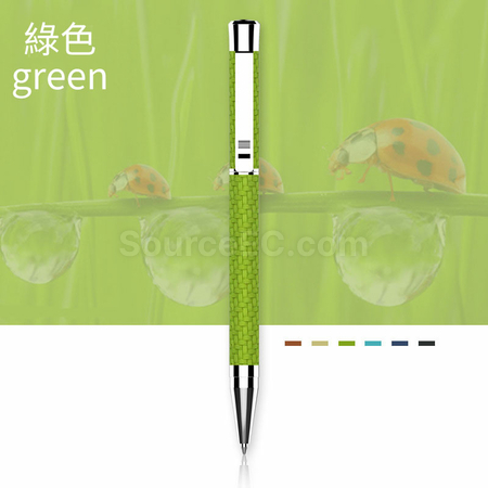 禮品訂造PU皮質按壓原子筆紀念品