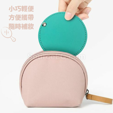 禮品訂造PU旋轉化妝鏡紀念品