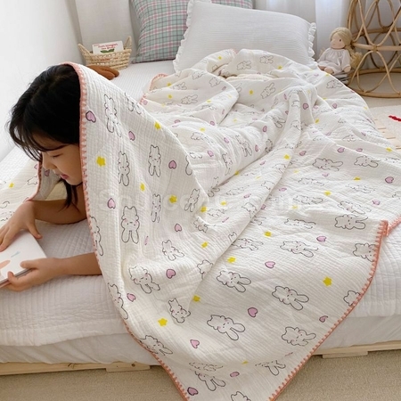 禮品訂造夏季全棉紗布空調被紀念品