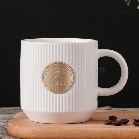 禮品訂造銅章陶瓷杯紀念品