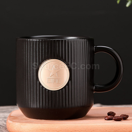 禮品訂造銅章陶瓷杯紀念品