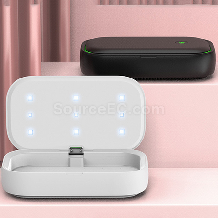 禮品訂造多功能無線充電紫外線消毒盒紀念品