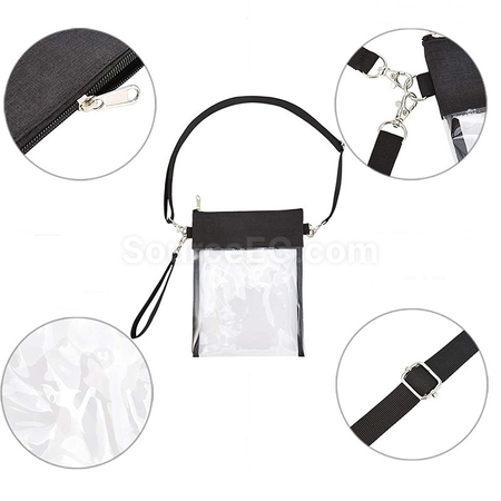 禮品訂造PVC透明斜挎袋紀念品