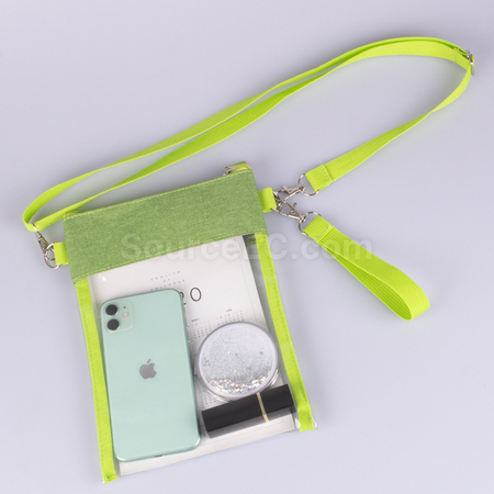 禮品訂造PVC透明斜挎袋紀念品