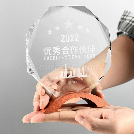 禮品訂造水晶獎座紀念品