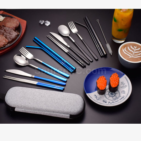 禮品訂造不銹鋼自備餐具套裝紀念品