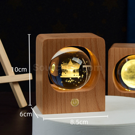 禮品訂造木製水晶球紀念品