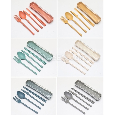 禮品訂造麥稈自備餐具套裝紀念品